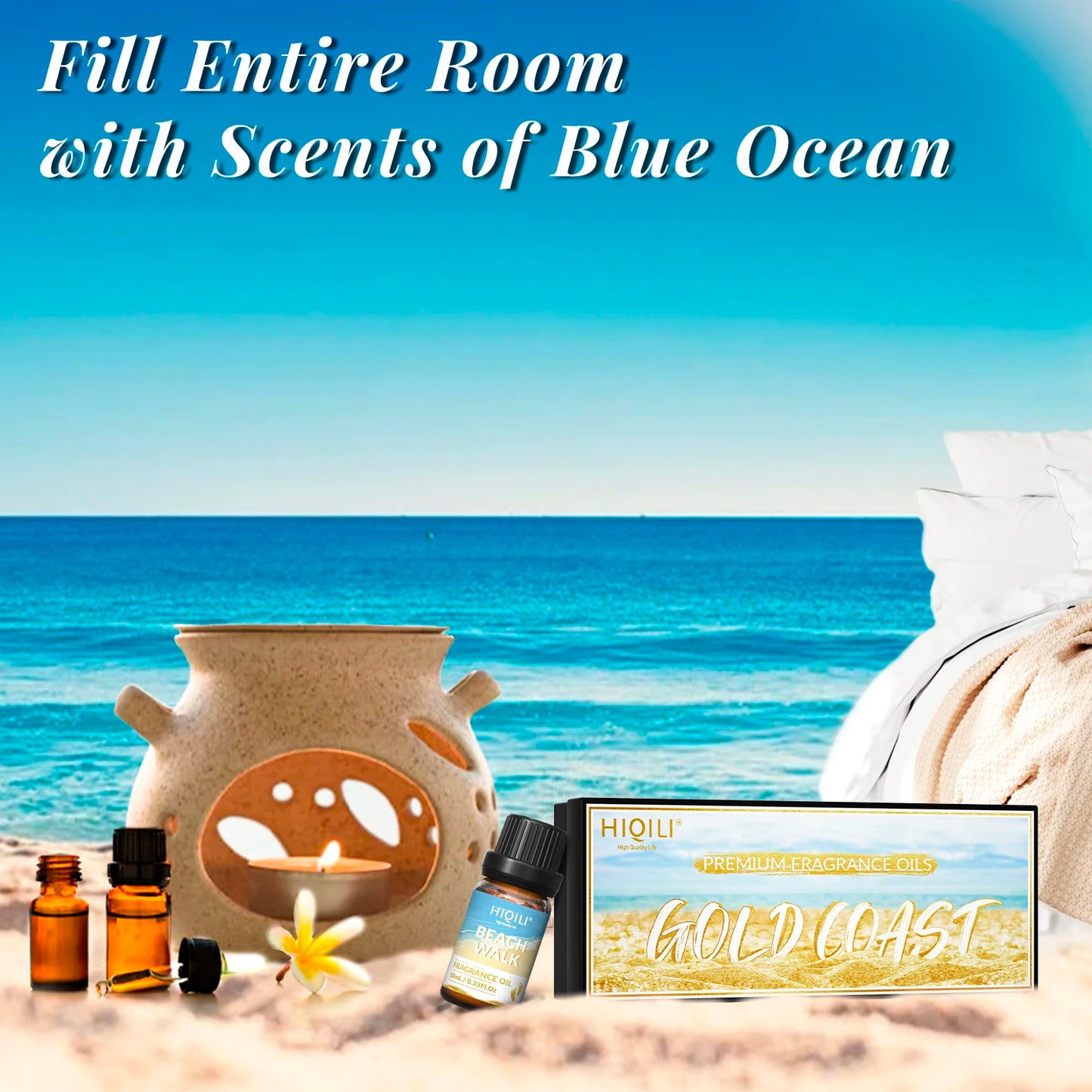 HIQILI Fragrance Oil Set 6x10mL Pure Essential Oils
