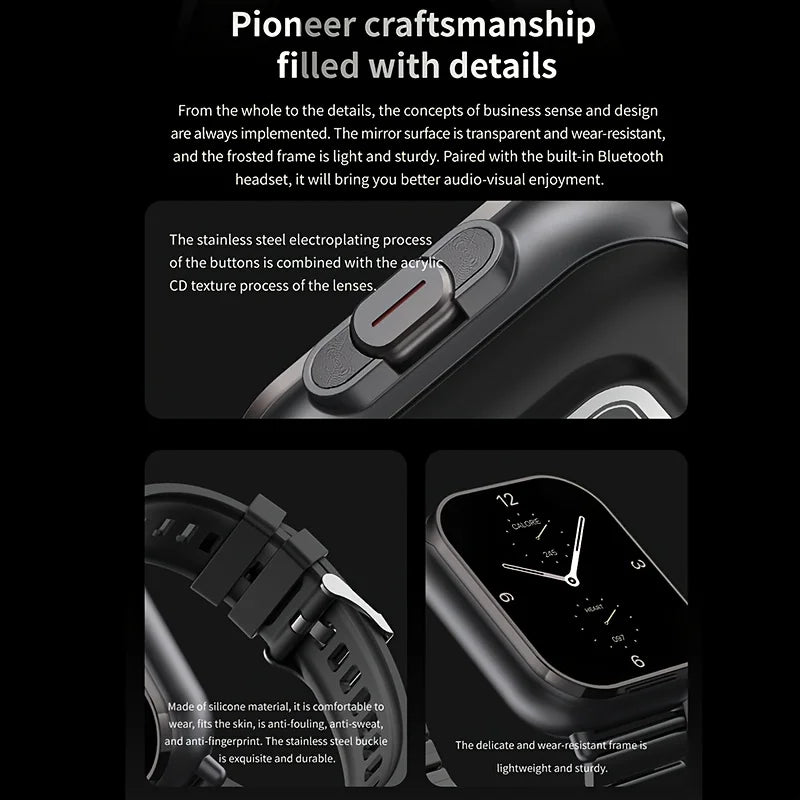 ERUN Smartwatch With Wireless Earbuds And Fitness Tracking