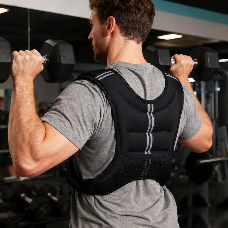 Weight Vest With Reflective Stripe For Cardio And Strength Training