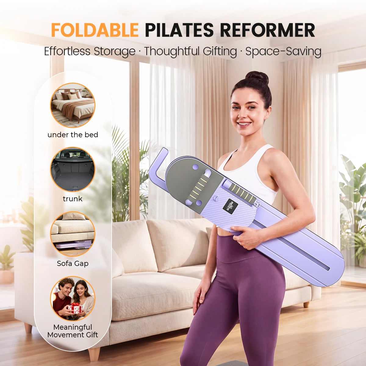 Adjustable Split Pilates Board Full Body Trainer Home Gym