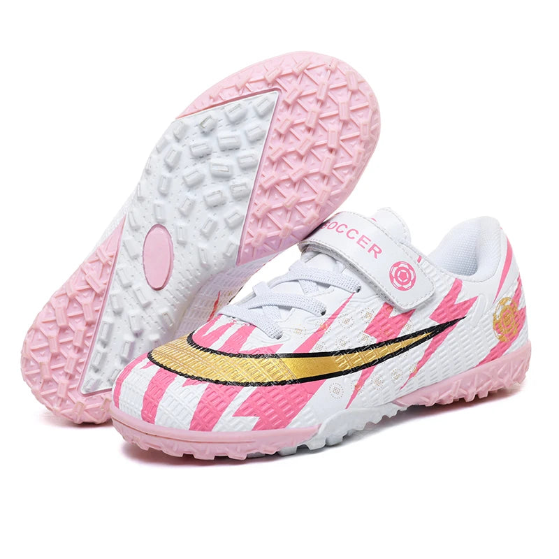 Sxfdneay Youth Soccer Shoes TF Athletic Football Boots