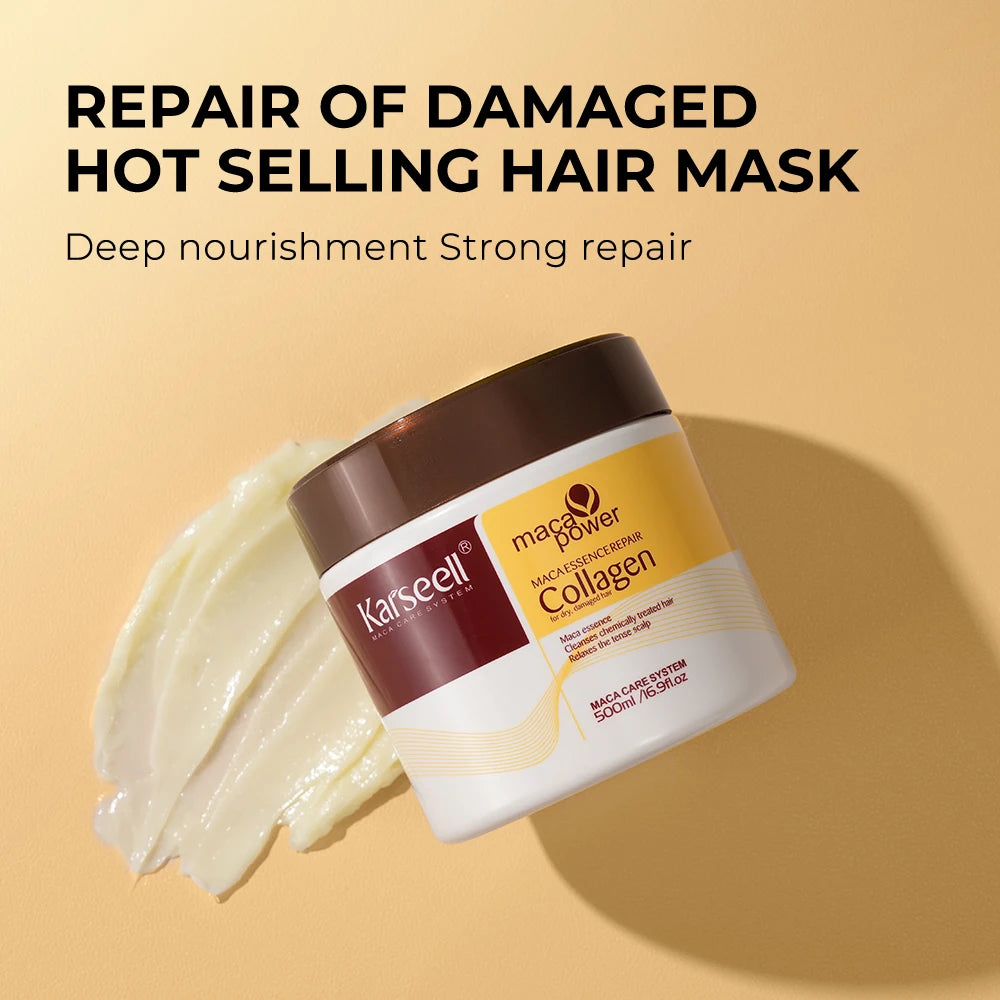 Karseell Collagen Hair Mask Set With Argan Oil Serum