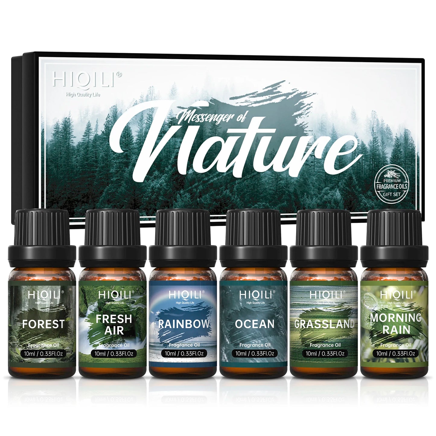 HIQILI Fragrance Oil Set 6x10mL Pure Essential Oils