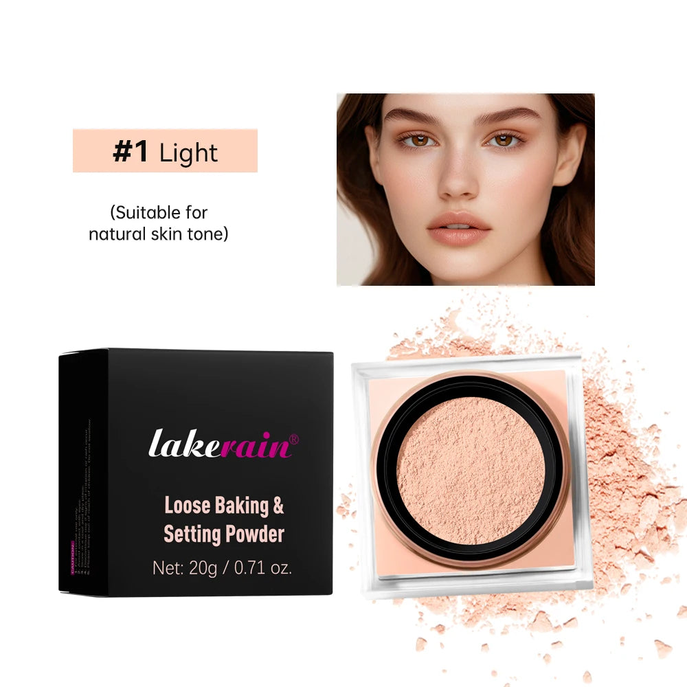 Ibcccndc Loose Baking Setting Powder Matte Finish Oil Control Long Lasting