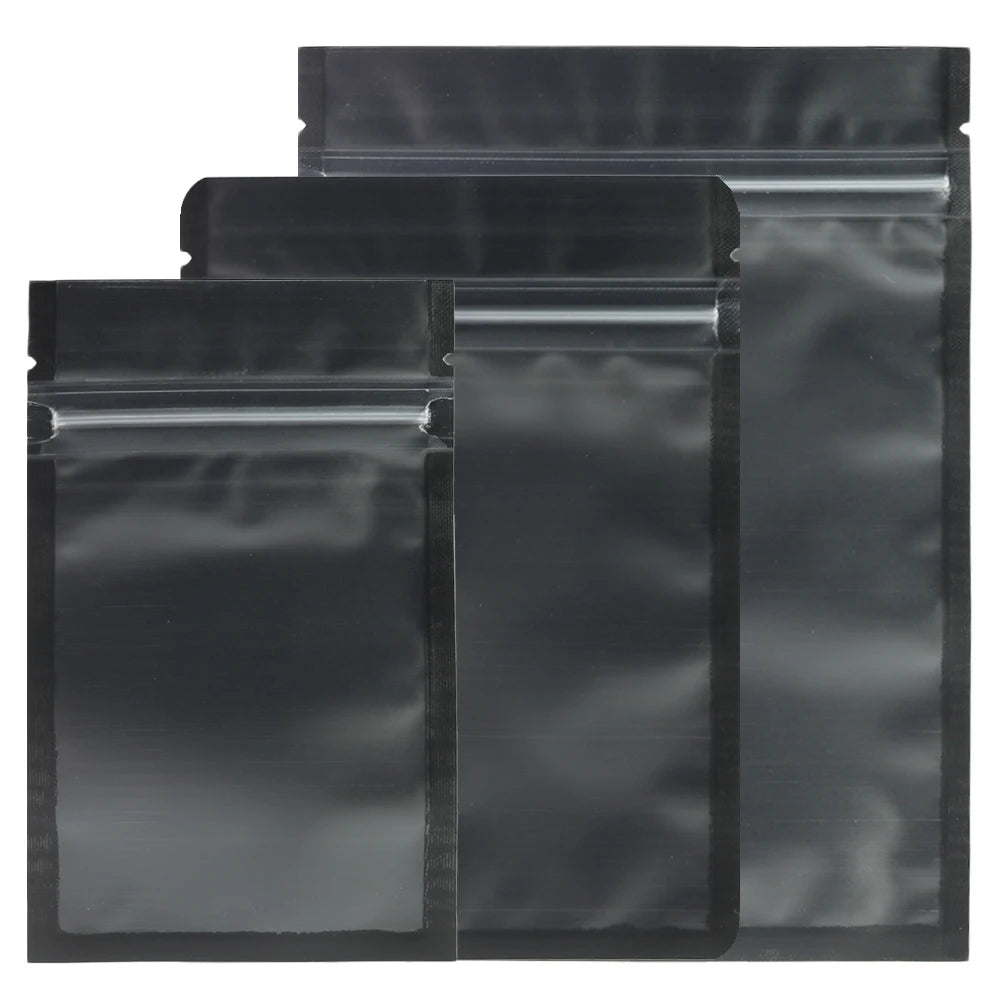 VoluPack Resealable Zip Lock Bags Heat Sealable Pouches Frosted Window