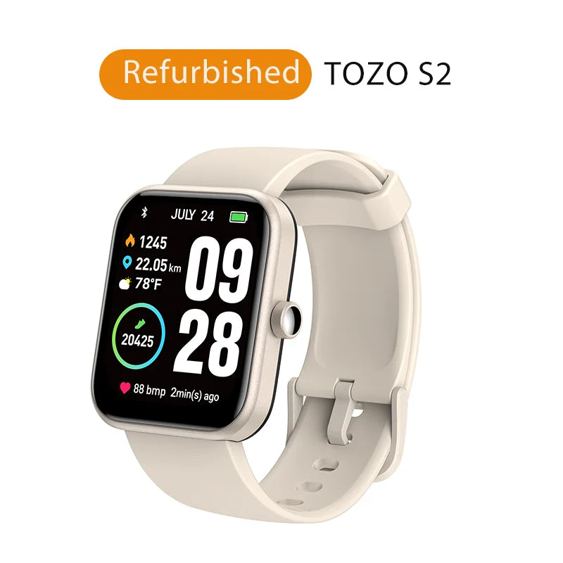 Tozo S2 Smartwatch With Alexa And Waterproof Fitness Tracking