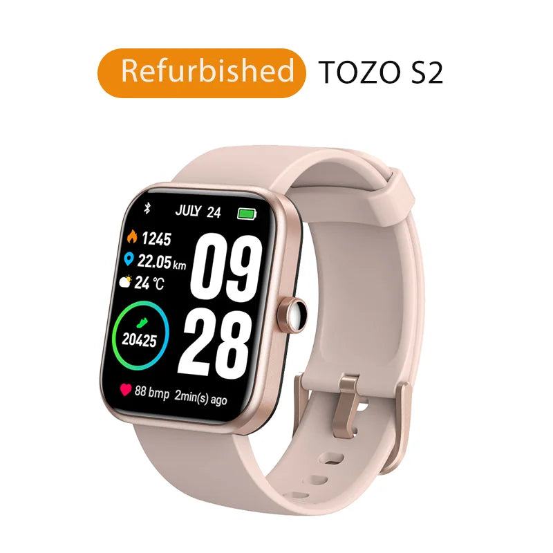 Tozo S2 Smartwatch With Alexa And Waterproof Fitness Tracking