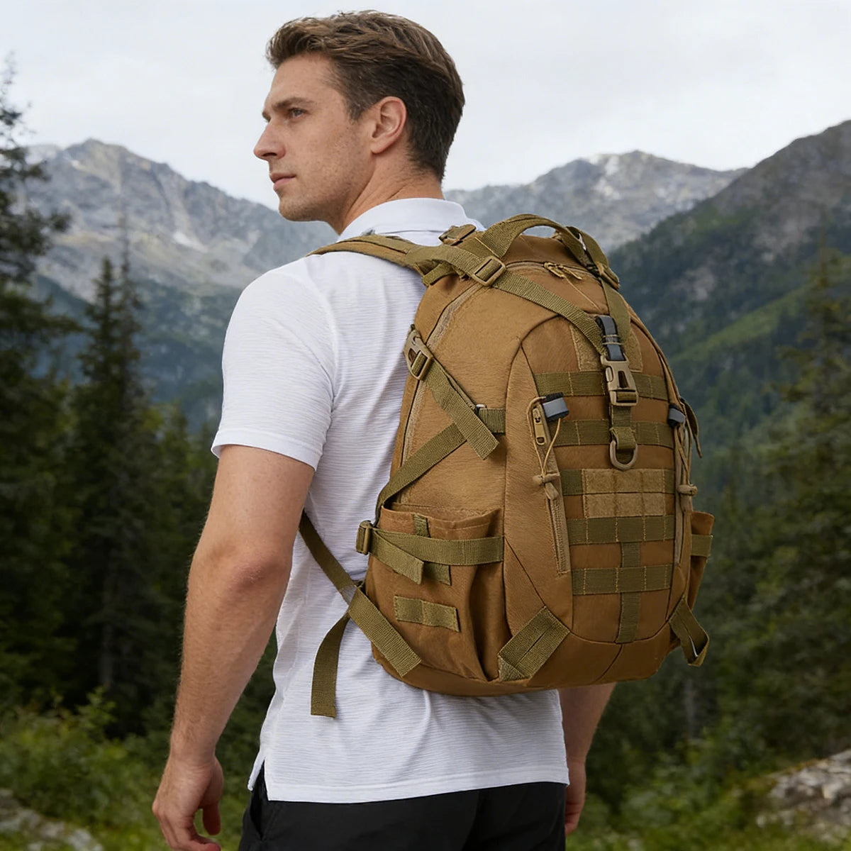 ReFire Gear Tactical Backpack With Modular System And Reflective Strips