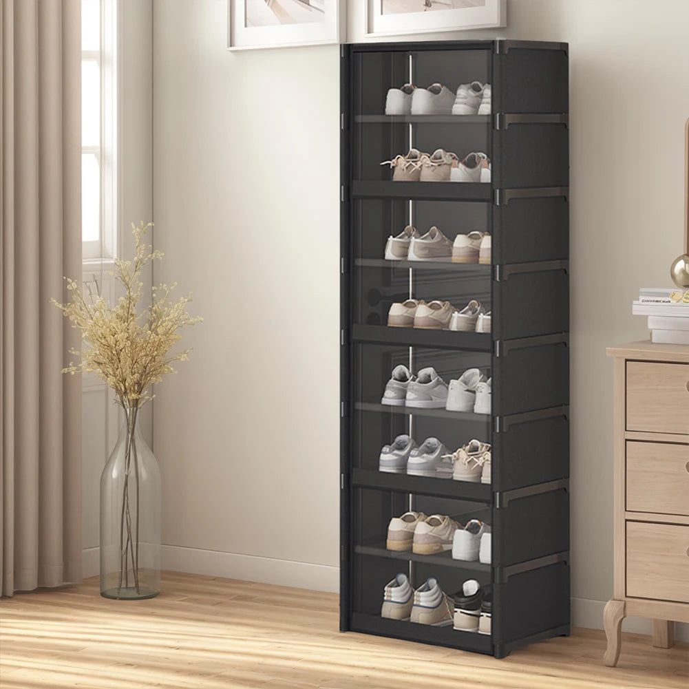 Atuotin 9 Tier Shoe Rack Organizer Holds 18 Pairs Narrow Shoes Cabinet
