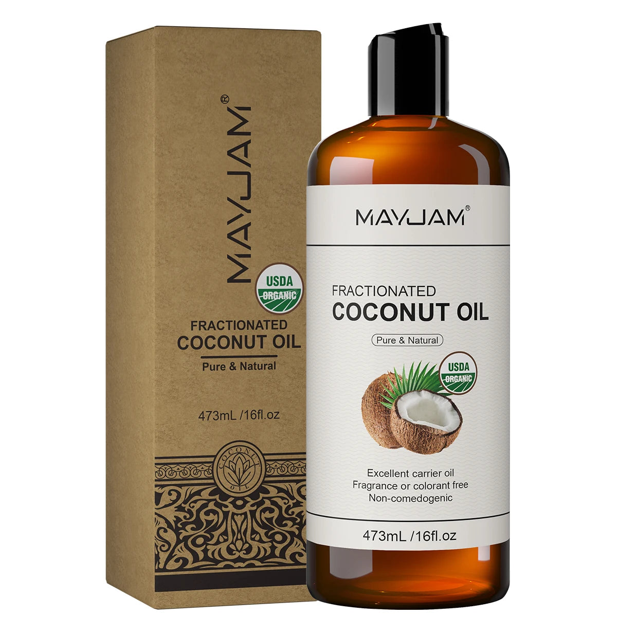 MAYJAM Organic Castor Oil For Skin Hair And Body Massage