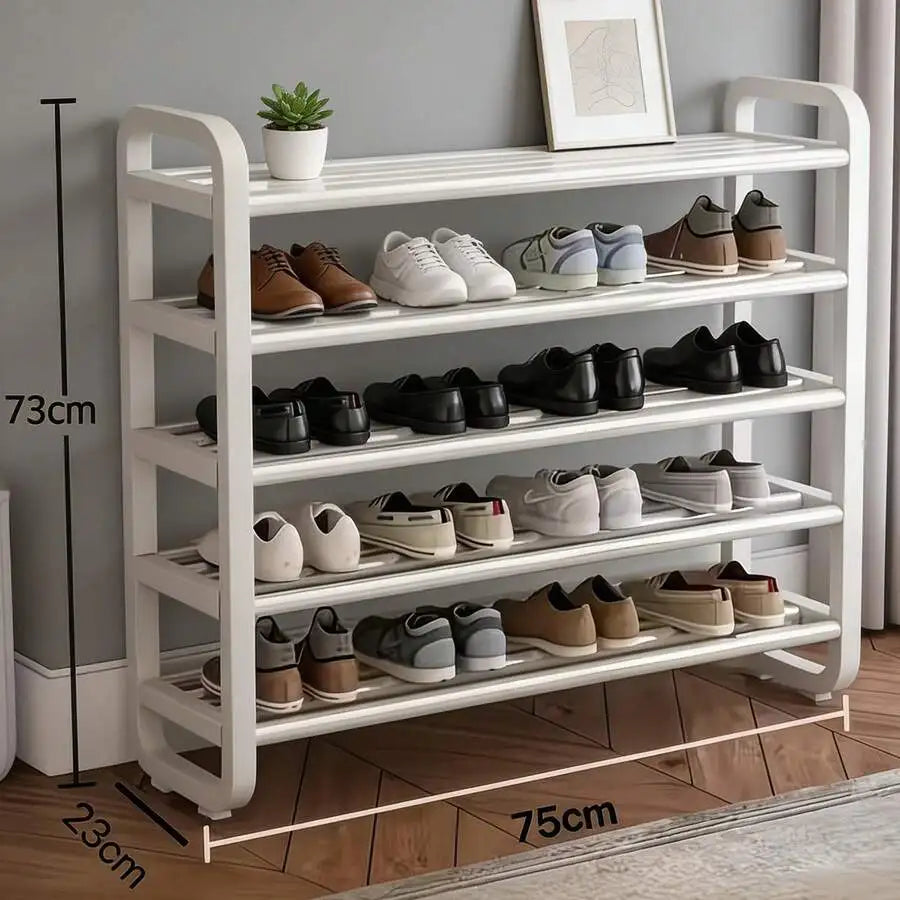 Space Saving 5 Tier Shoe Rack Standing Organizer For Entryway