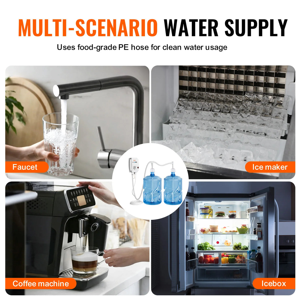 SucceBuy Electric Double-Pipe Water Dispenser Pump System