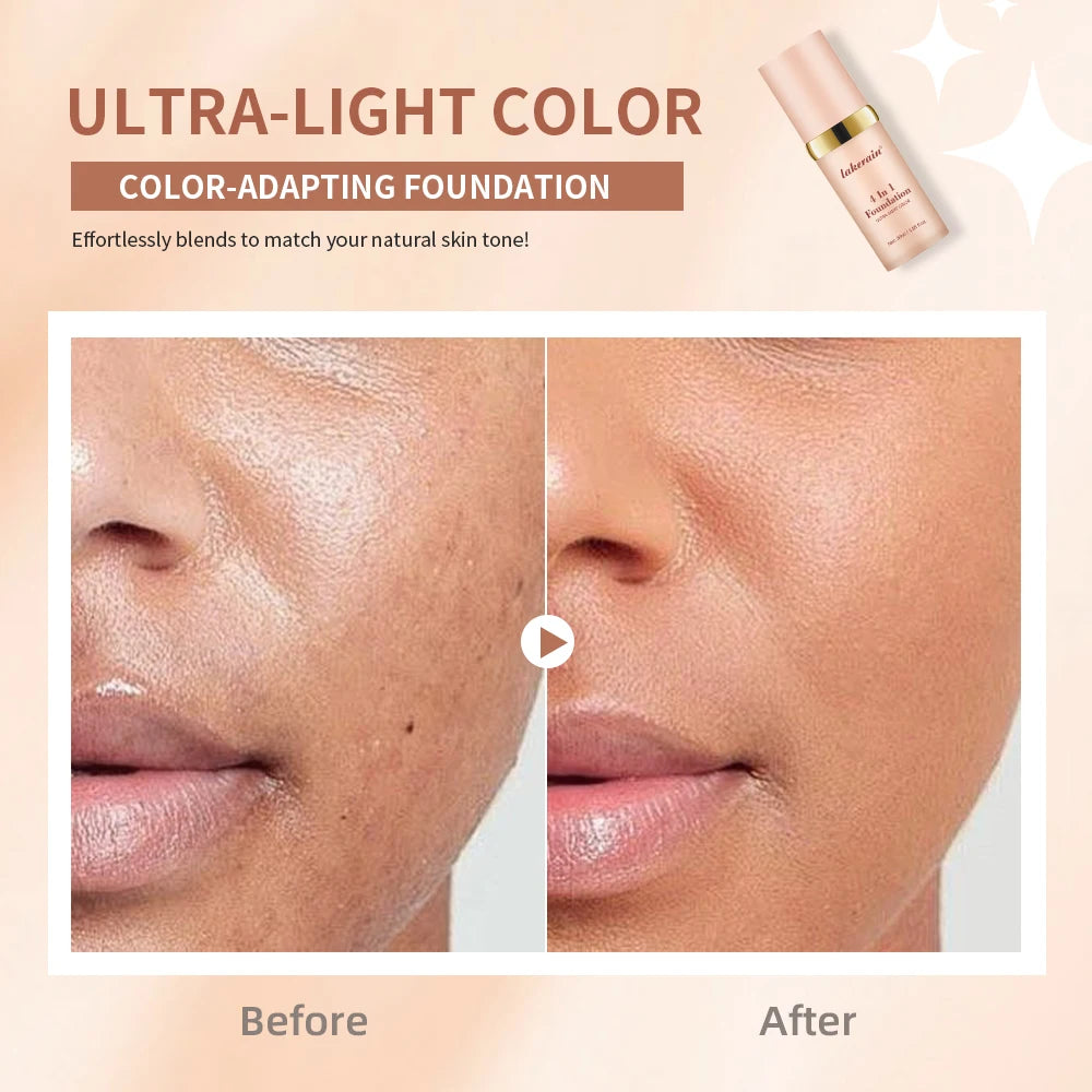 Ibcccndc 4In1 Color Changing Foundation Hydrating Full Coverage Primer