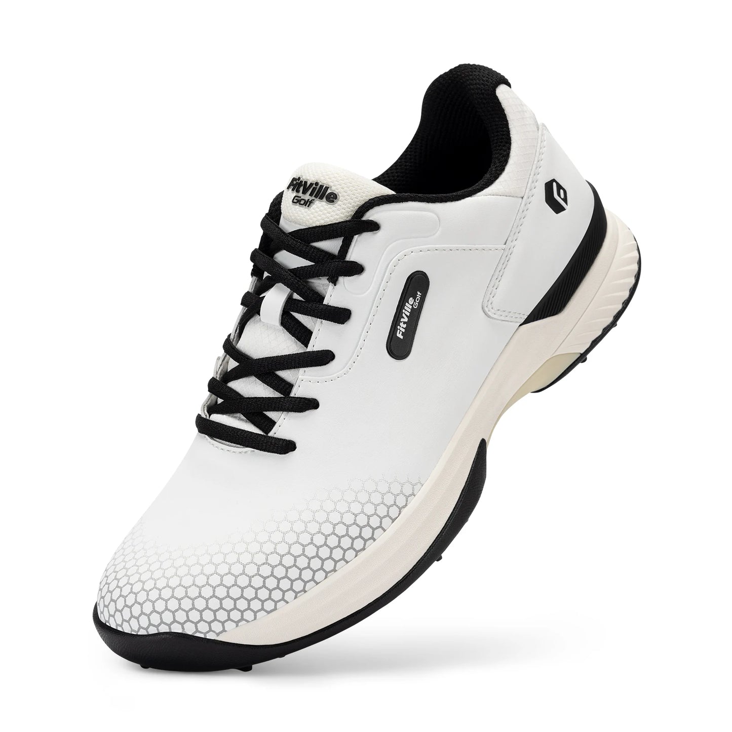FitVille Wide Mens Golf Shoes Non Slip Comfort Swollen Feet