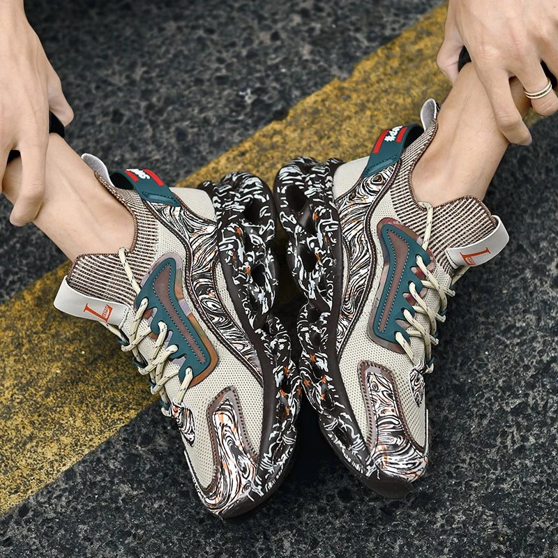 Lexsan Men's Casual Breathable Sneakers Trainer Running Shoes