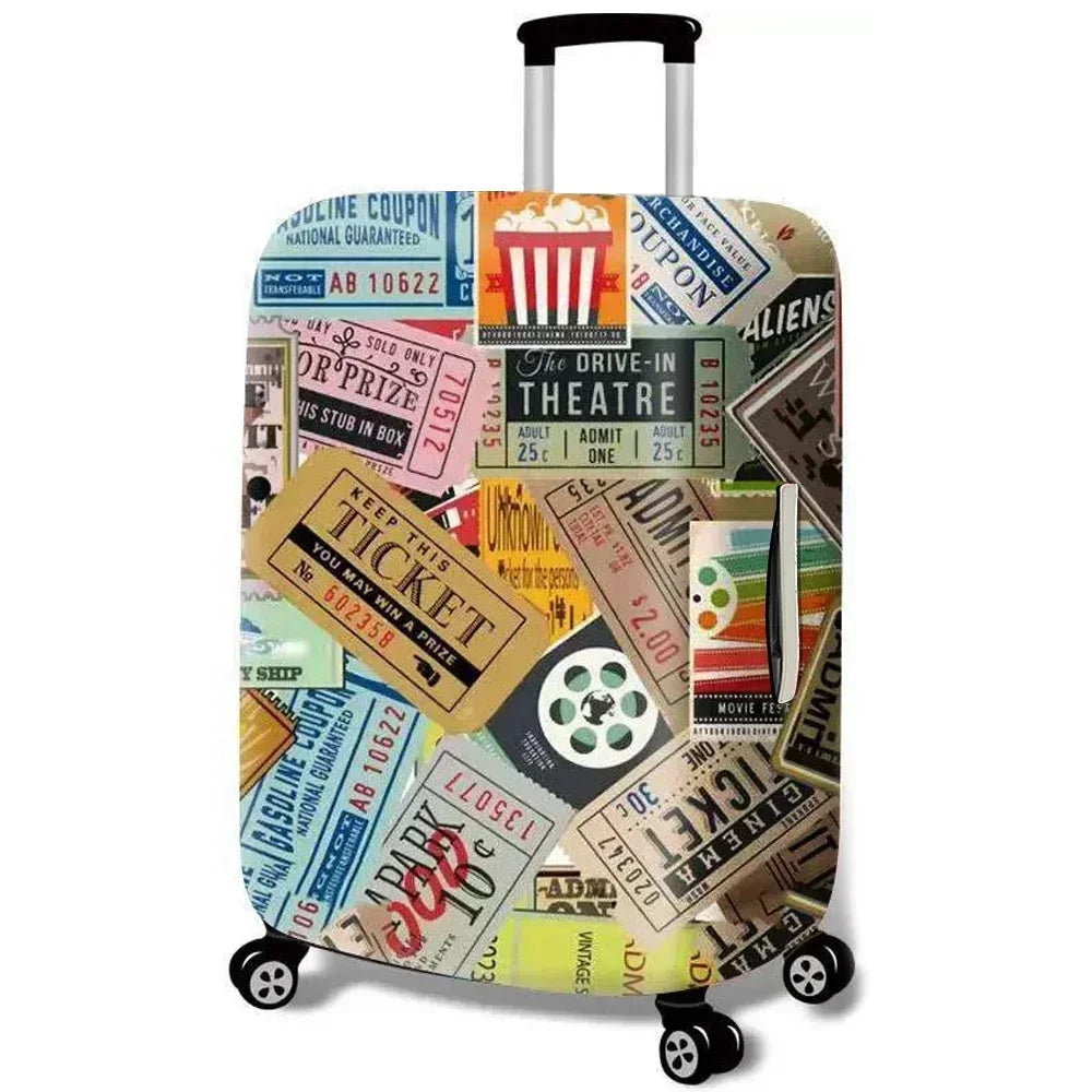 Stretch Luggage Cover Protector Elastic Fabric Fits Suitcases