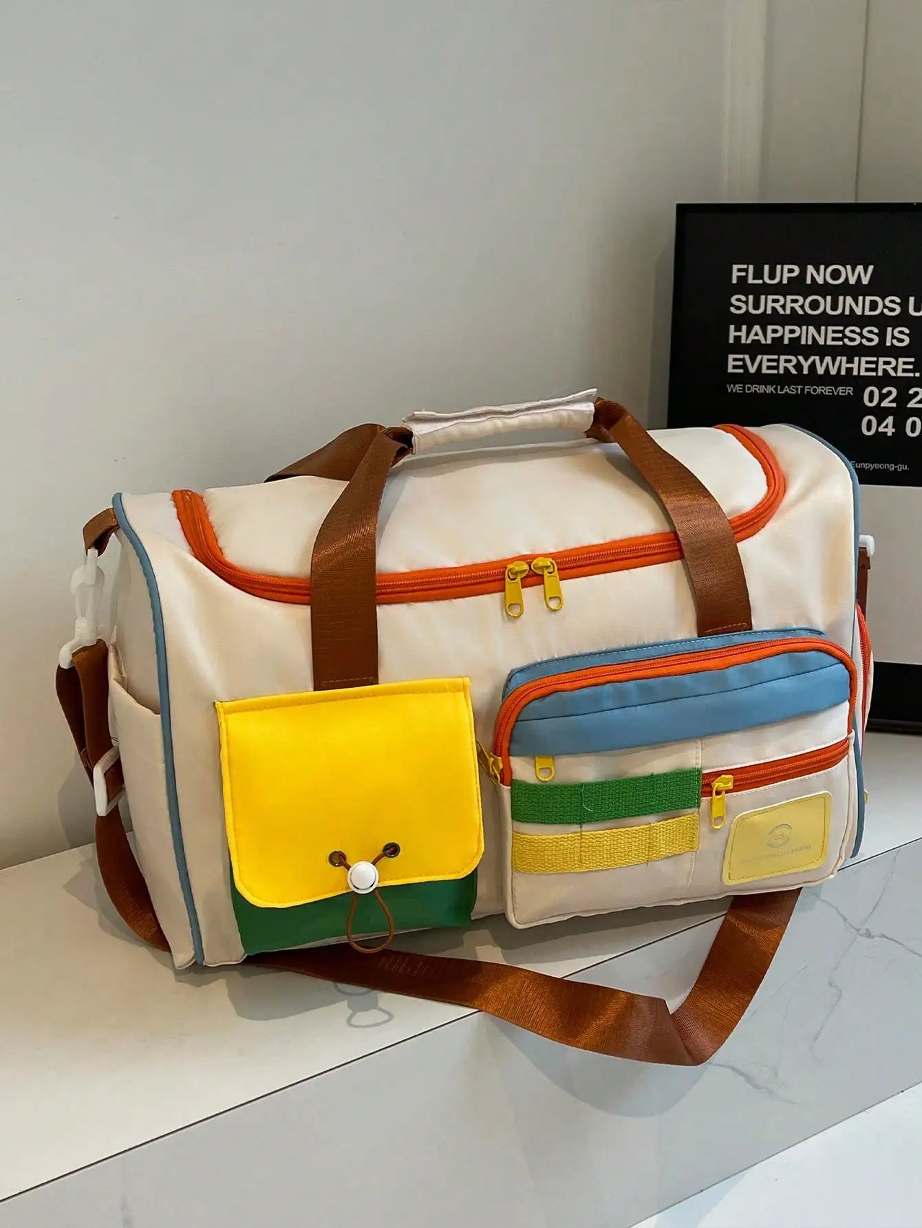 Campus Style Lightweight Luggage Set With Foldable Design And Dry Wet Separation