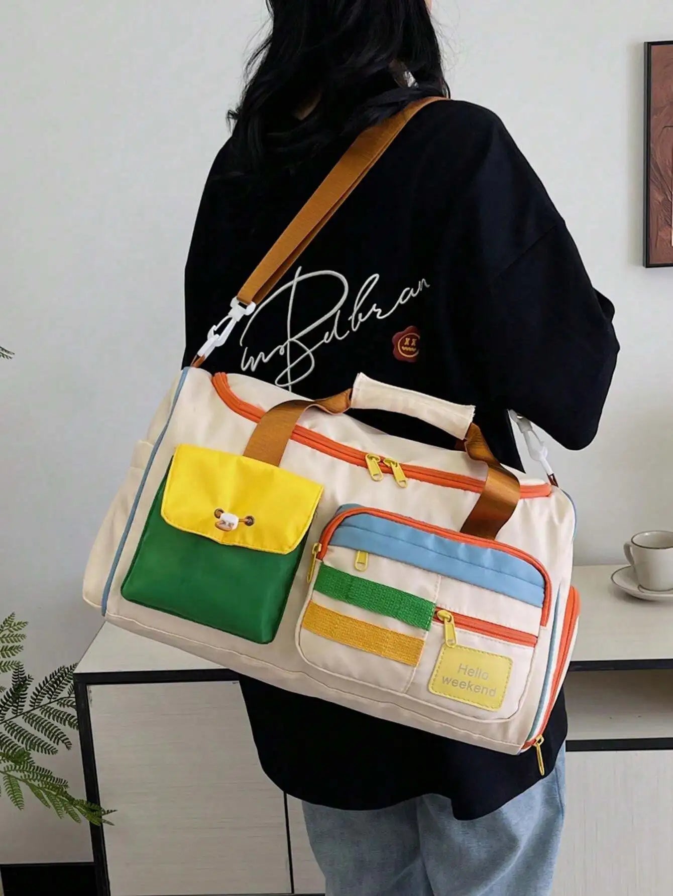 Campus Style Lightweight Luggage Set With Foldable Design And Dry Wet Separation