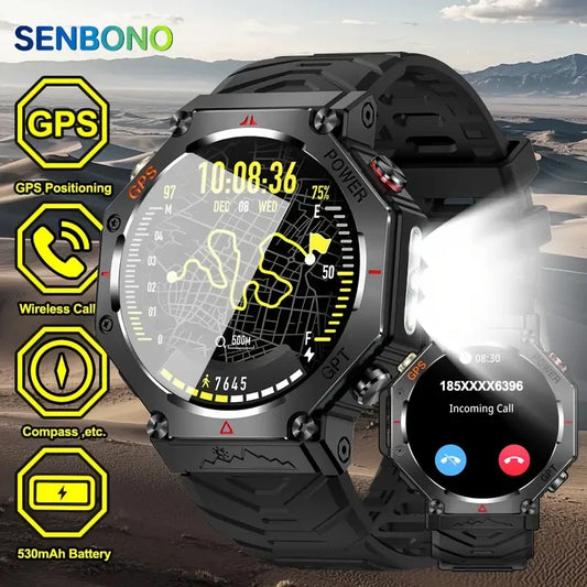 SENBONO GPS Smartwatch for Men Built In GPS And AI