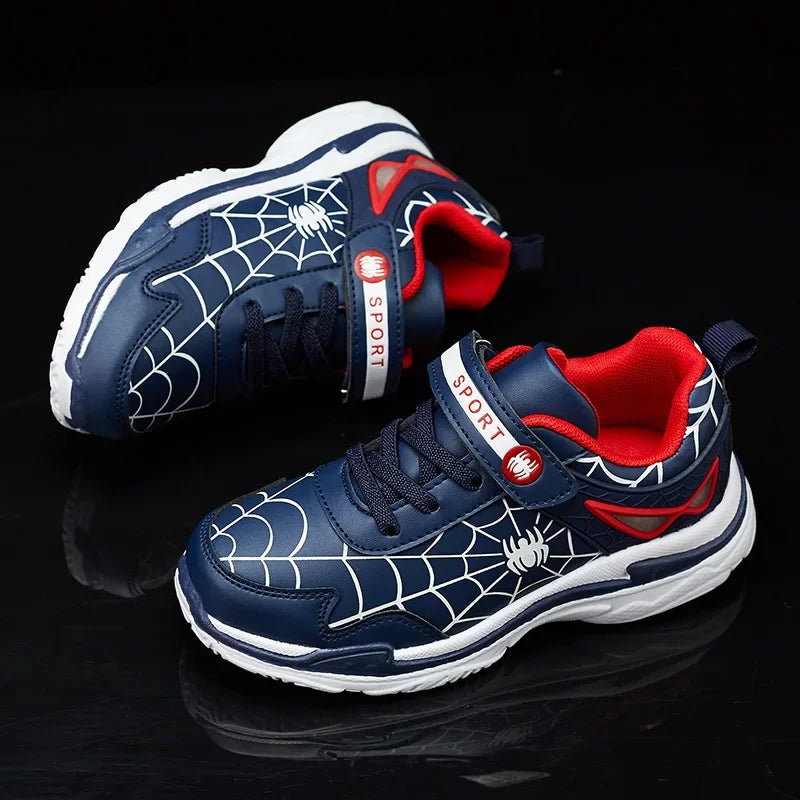 Breathable PU Leather Boys Casual Sports Sneakers For Kids