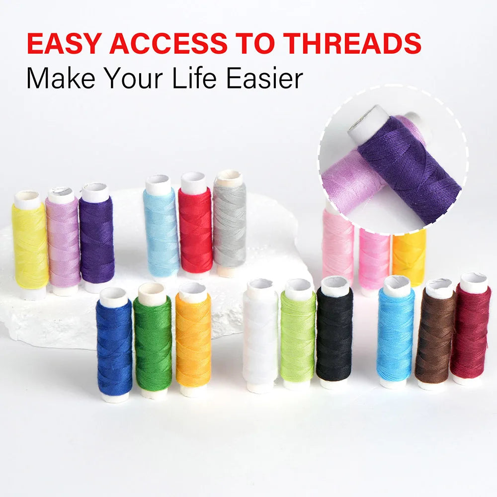 Portable Mini Canvas Sewing Kit For Travel And Emergency Repairs