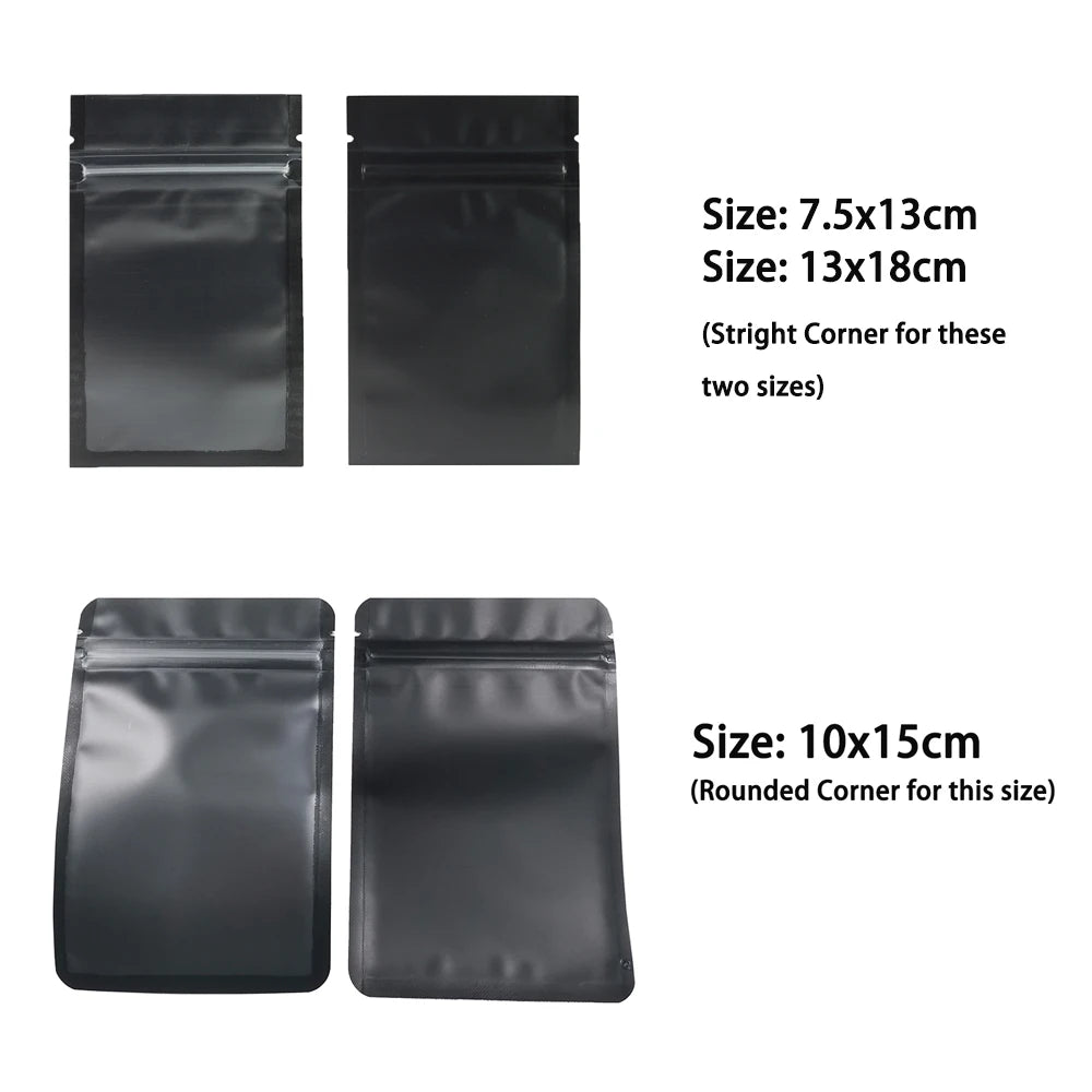 VoluPack Resealable Zip Lock Bags Heat Sealable Pouches Frosted Window
