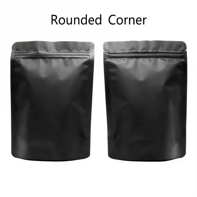 VoluPack Matte Black Stand Up Mylar Bags 100pcs Smell Proof