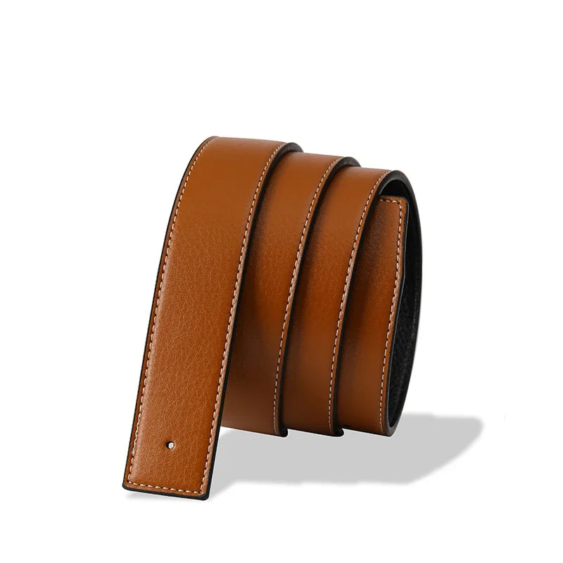 PU Leather No Buckle Belt Casual Style For Everyday Wear