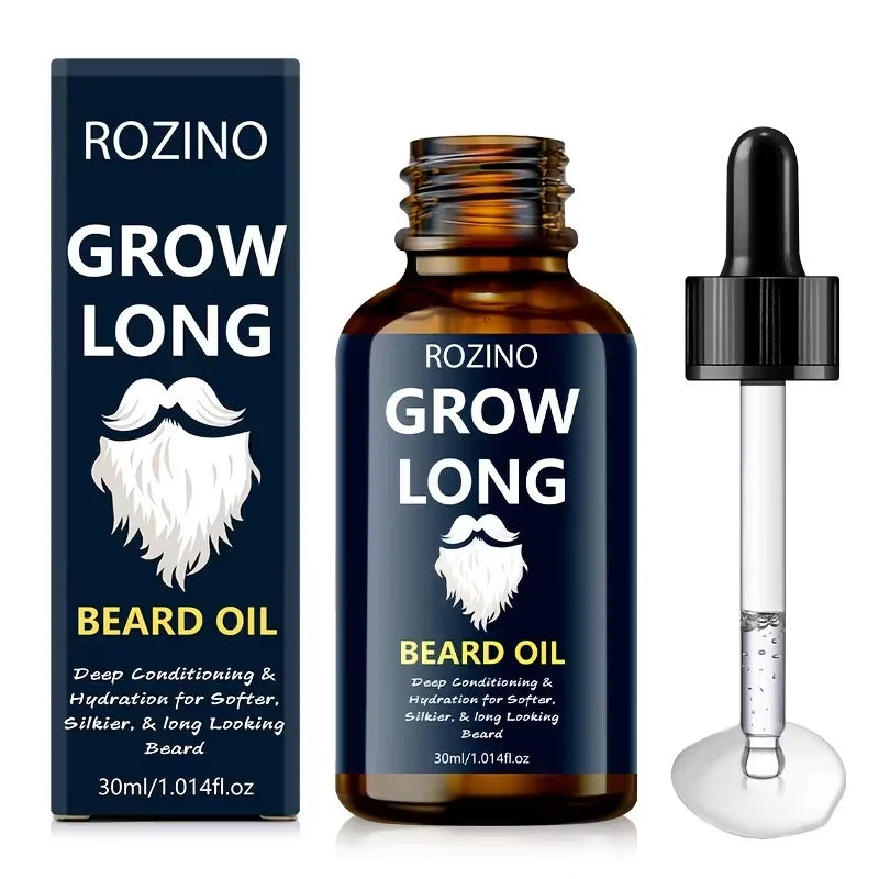 ROZINO Natural Beard Oil For Men With Jojoba And Glycerin