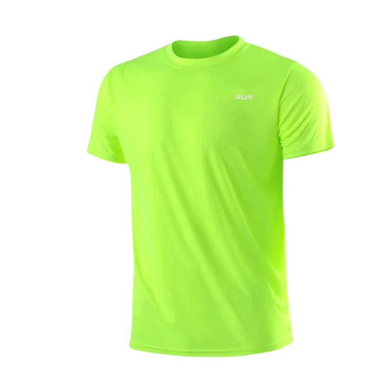 Men's Quick Dry Short Sleeve Gym T Shirt Moisture Wicking