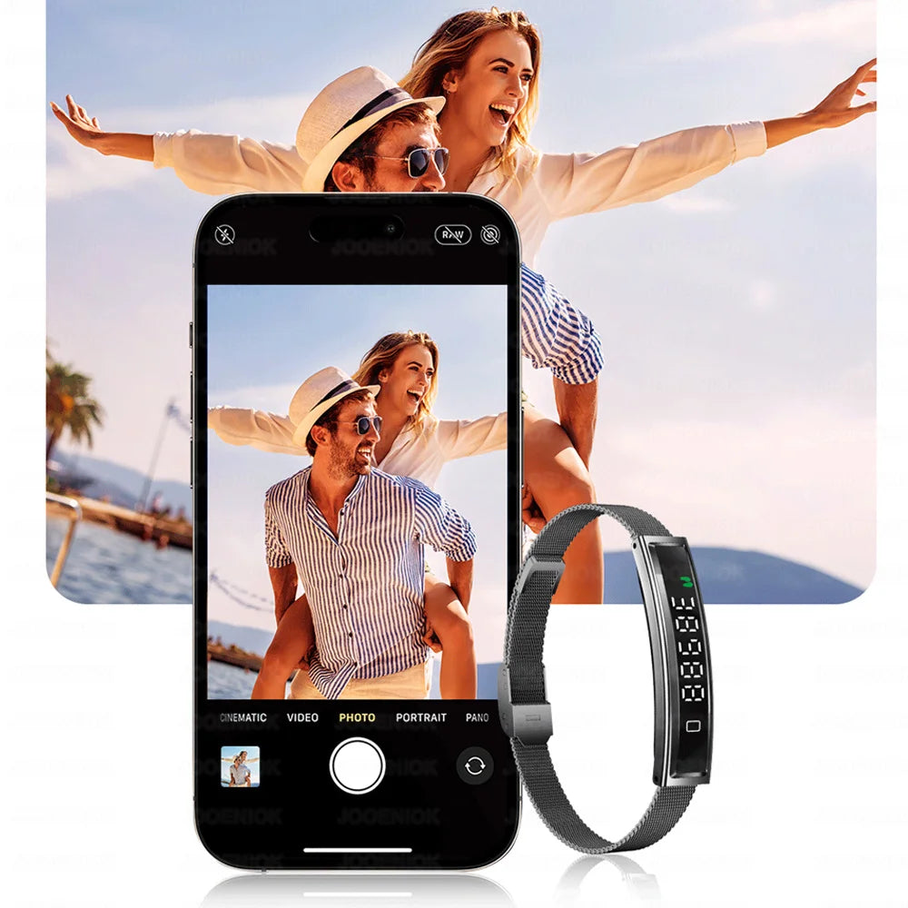 Waterproof Smart Band With Heart Rate Blood Oxygen Monitor