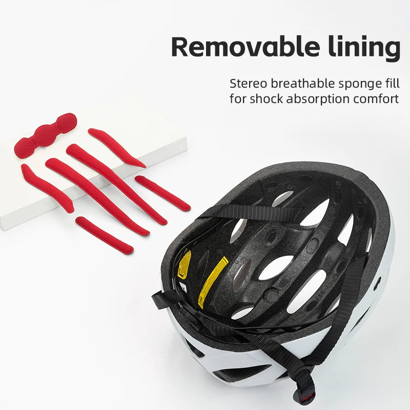 ROCKBROS Lightweight Integrated Cycling Helmet With Goggles