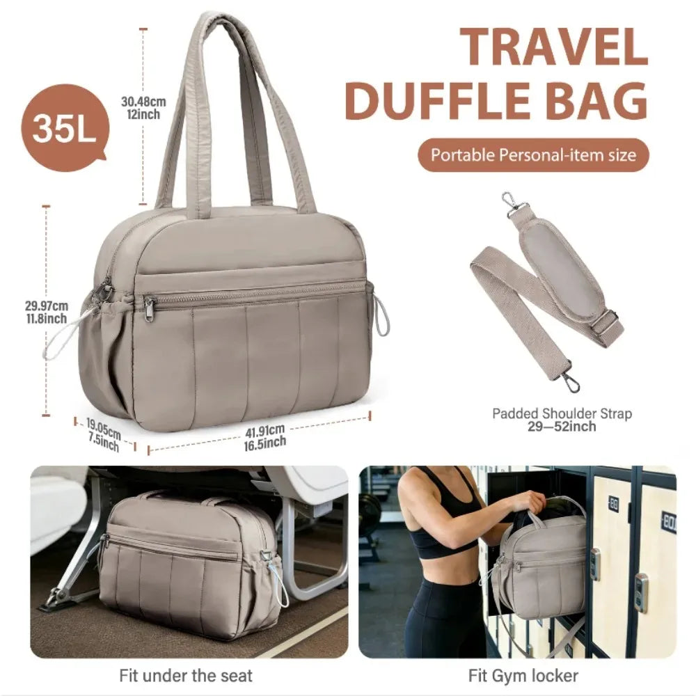 Women's Travel Duffel Bag With Wet Pocket Lightweight