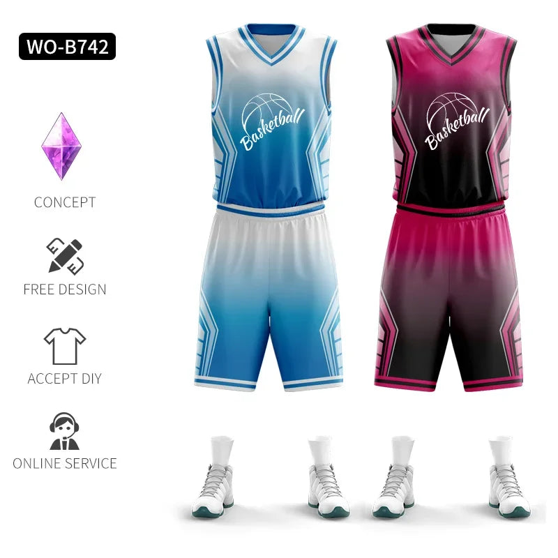 Jianfei Personalized Reversible Basketball Jersey Training Uniform
