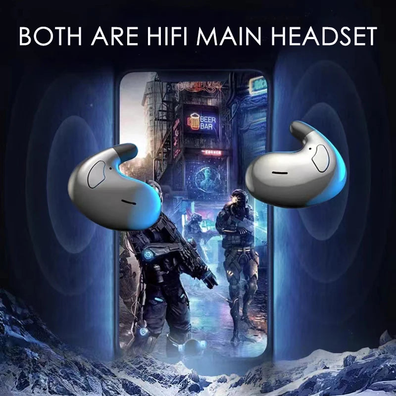 Shuke Ultra Thin Sleep Headphones Wireless Bluetooth Rechargeable Earbuds