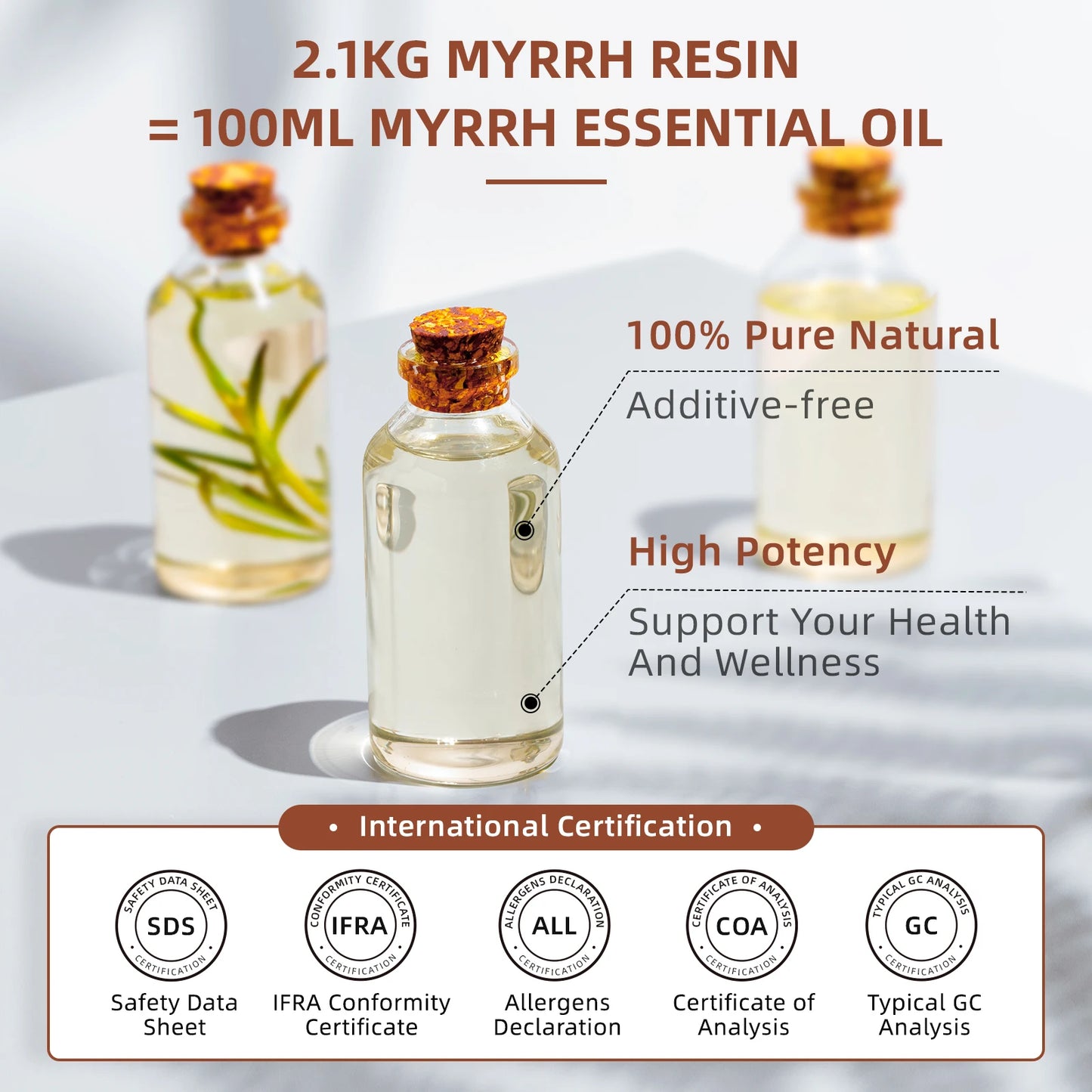 HIQILI Myrrh Essential Oil Pure For Aromatherapy Diffusers