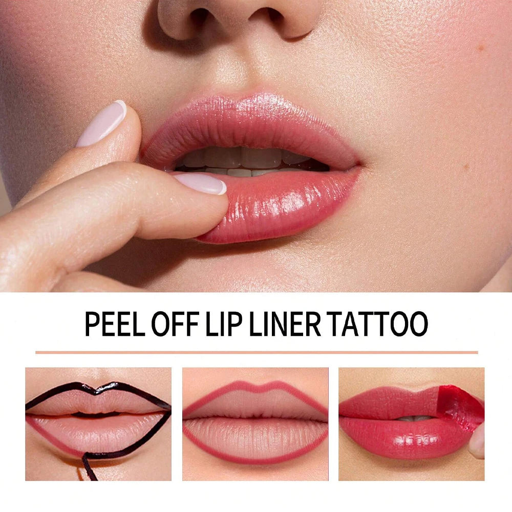 Peel Off Lip Liner Tattoo Gloss Waterproof Long Lasting Lip Tint