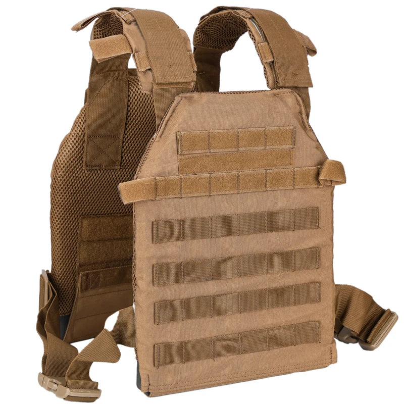 Tactical Plate Carrier Vest Molle System For Airsoft Training