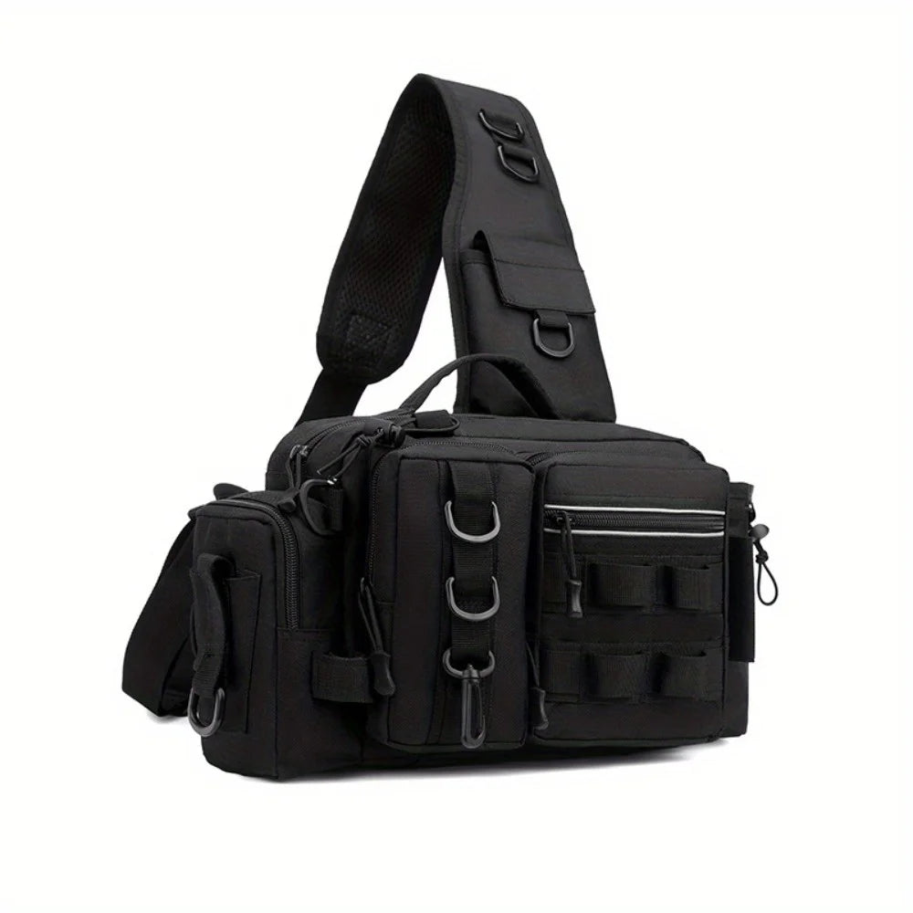 Fishing Tackle Backpack Waist Bag For Camping Hiking And More