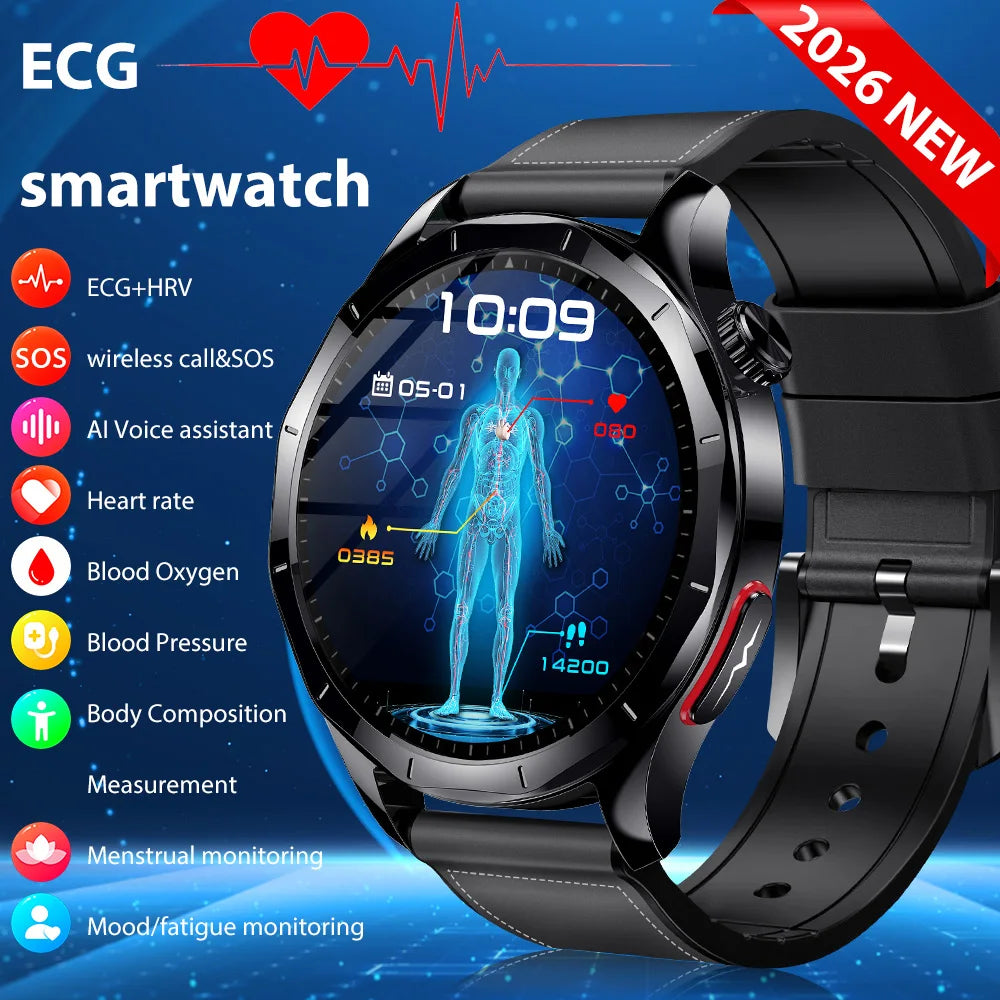 Marsyu ECG PPG Health Smart Watch Featuring Heart Rate Tracking