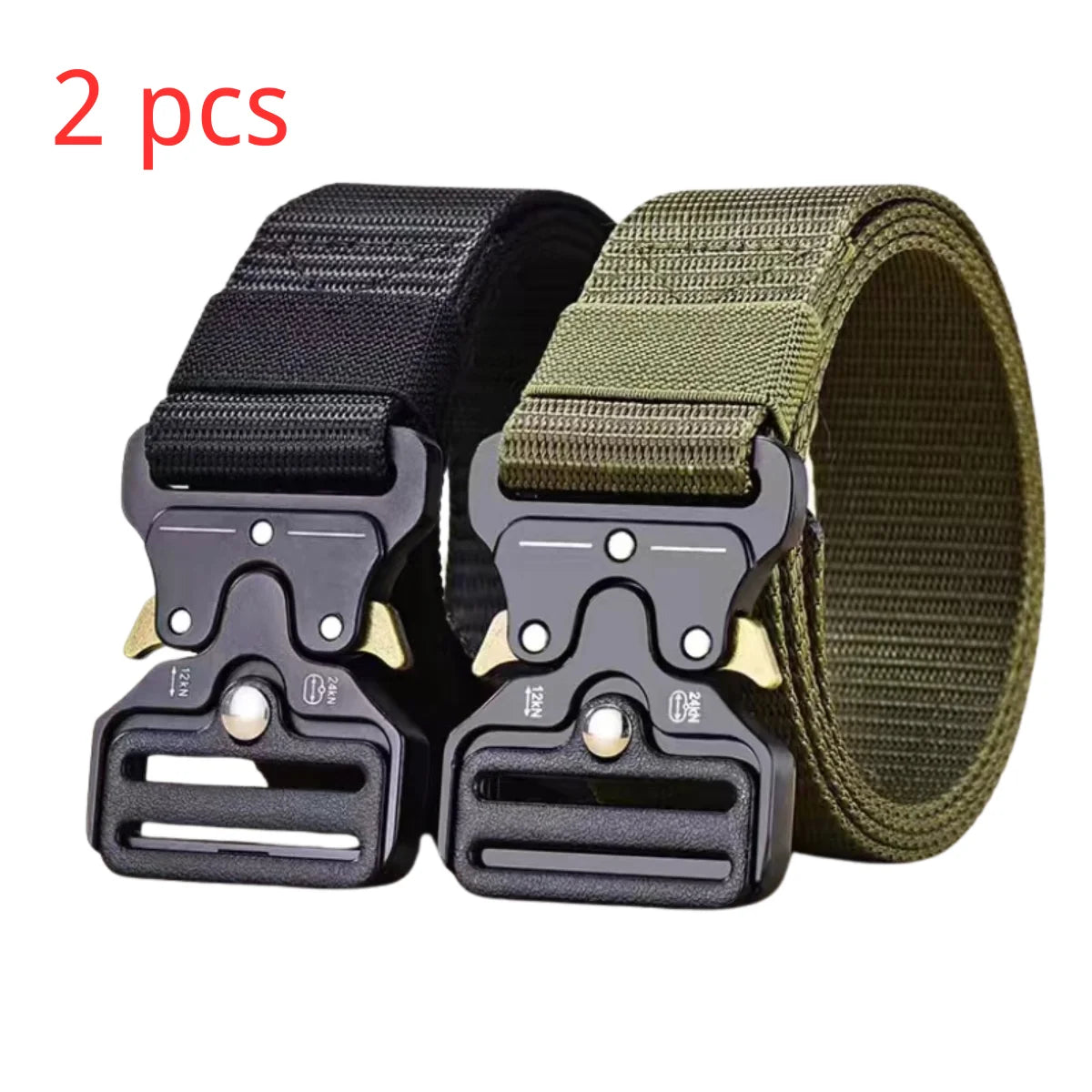 Canvas Tactical Belt Unisex Military Style for Outdoor Use