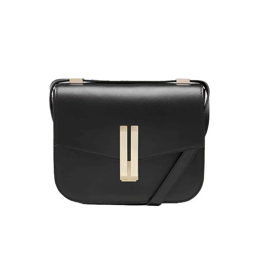 Vancouver Style Leather Crossbody Bag For Women Minimalist Flap Purse