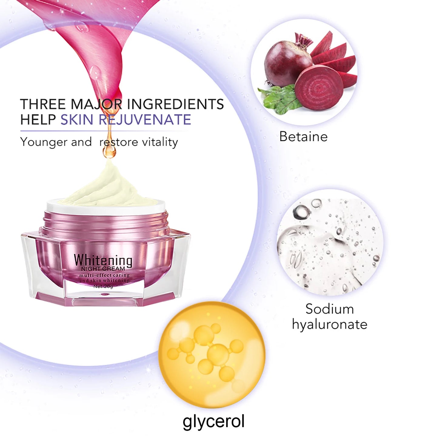 AILKE Brightening Face Cream With Sodium Hyaluronate