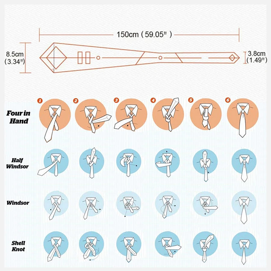 Barry.Wang Mens Tie Handkerchief Cufflinks Set Solid Necktie Gift