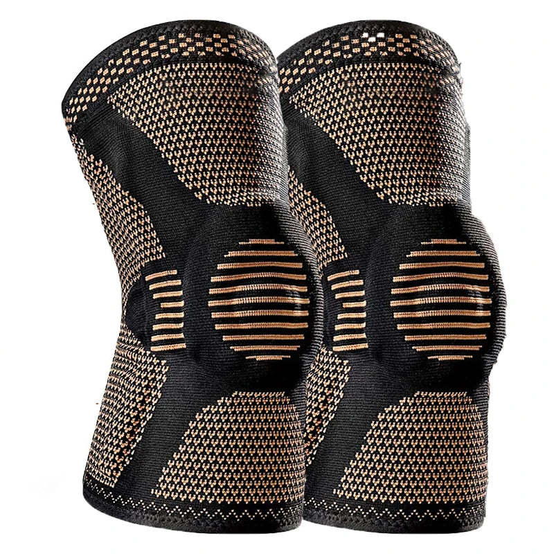 Orthopedic Knee Pad And Brace Adjustable Copper Nylon Patella Protector