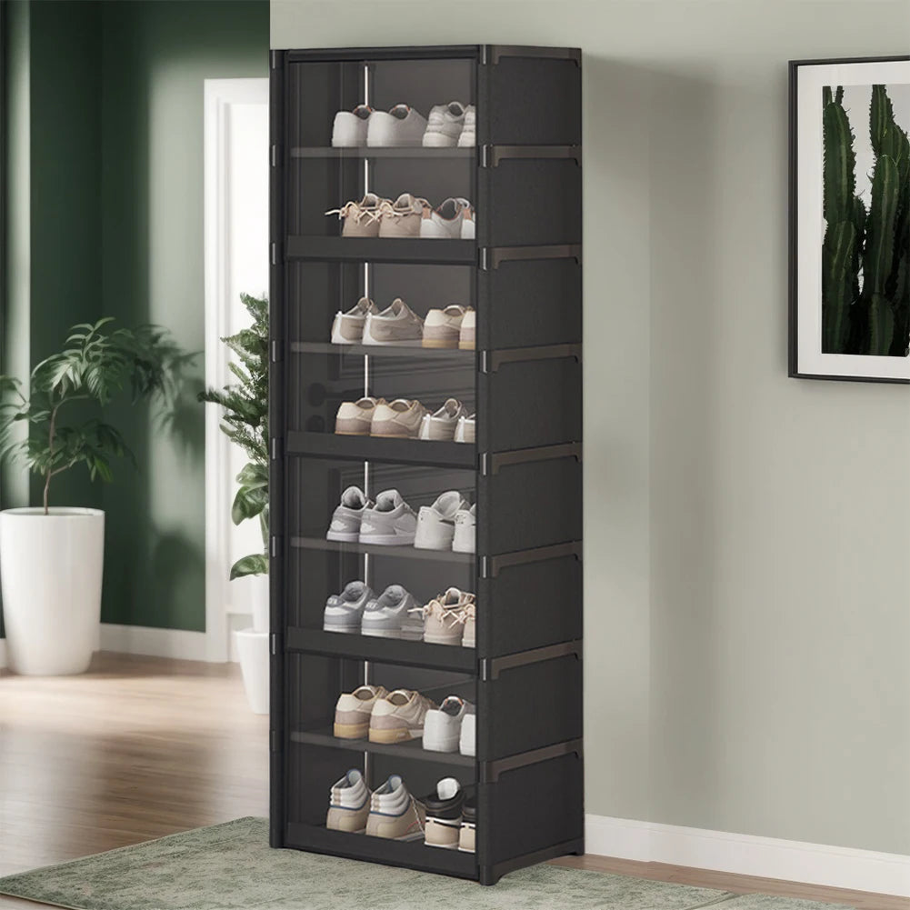 Atuotin 9 Tier Shoe Rack Organizer Holds 18 Pairs Narrow Shoes Cabinet
