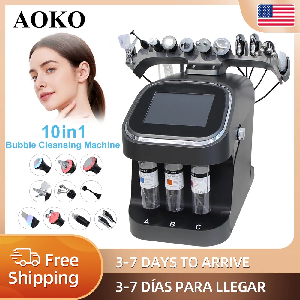 AOKO 10 In 1 Bubbles Skincare Facial Spa Hydrogen Purification