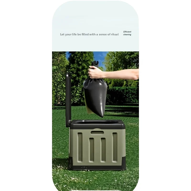 Portable Folding Adult Toilet For Camping And Travel