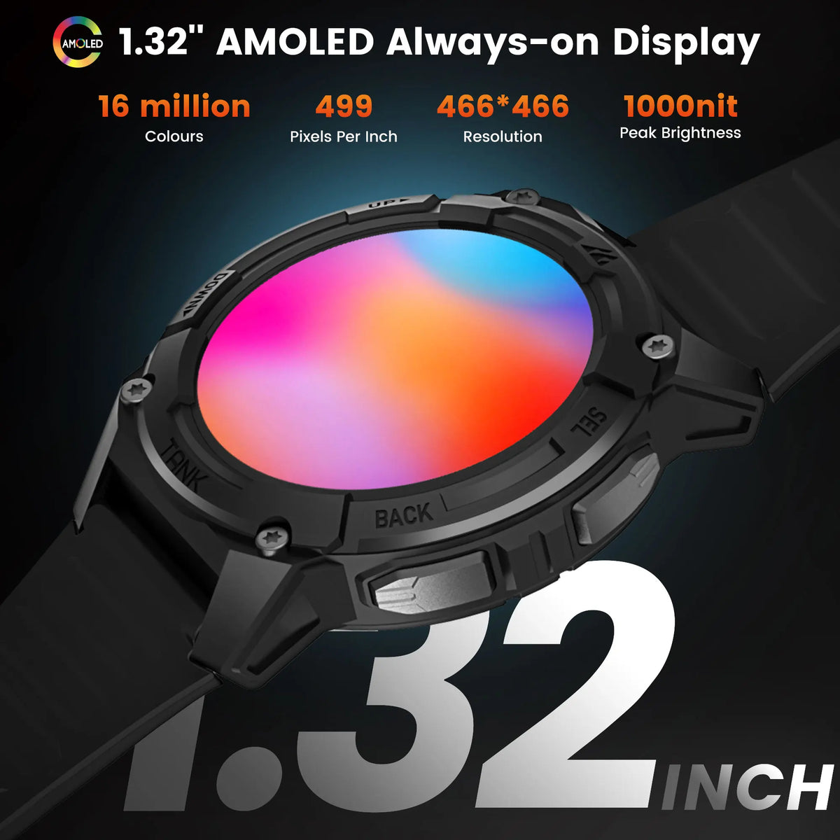Kospet Tank S2 Gps Smartwatch Featuring Altimeter And Amoled Screen