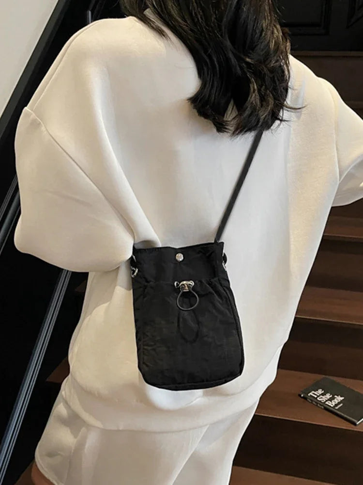 Nylon Crossbody Bag Soft Mini Phone Wallet Multifunctional